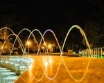 Нощни снимки на парк Розариум