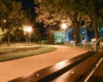 Нощни снимки на парк Розариум