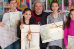 Школа по изобразително изкуство „Рнина“ при НЧ „Възродена Искра – 2000“ получи първите си награди за 2017 година