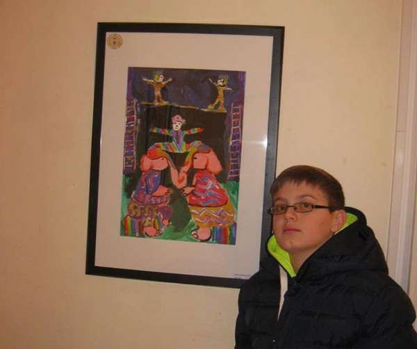 Малкият казанлъшки художник Петър Петров показва рисунки в Националната Художествена Галерия / Новини от Казанлък