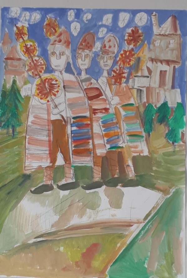Малките художници от школа „Живопис” творят заедно с Румен Рачев / Новини от Казанлък