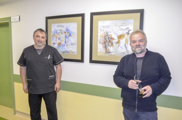 Росен Дончев подари свои картини на болница в Стара Загора / Новини от Казанлък