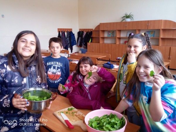 Учениците на ОУ ”Кулата” отглеждат зеленчуци и цветя в двора на училището / Новини от Казанлък
