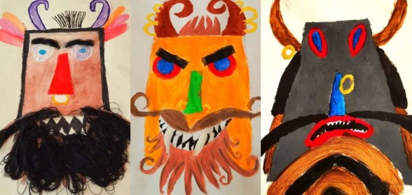 Третокласници подредиха красива изложба с кукерски маски / Новини от Казанлък