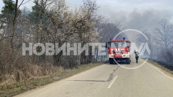 Пожар между селата Розово и Ръжена / Новини от Казанлък